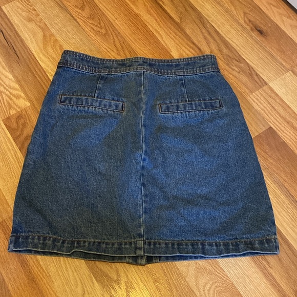 honey punch button denim skirt - Picture 3 of 3